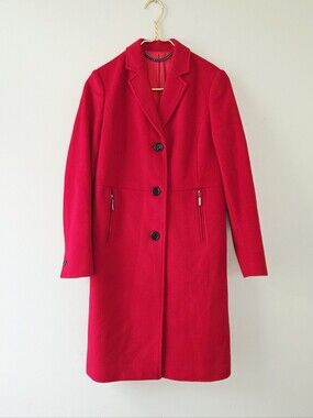 Pure Collection Cashmere Wool Blend midi Coat Single Breasted size 4